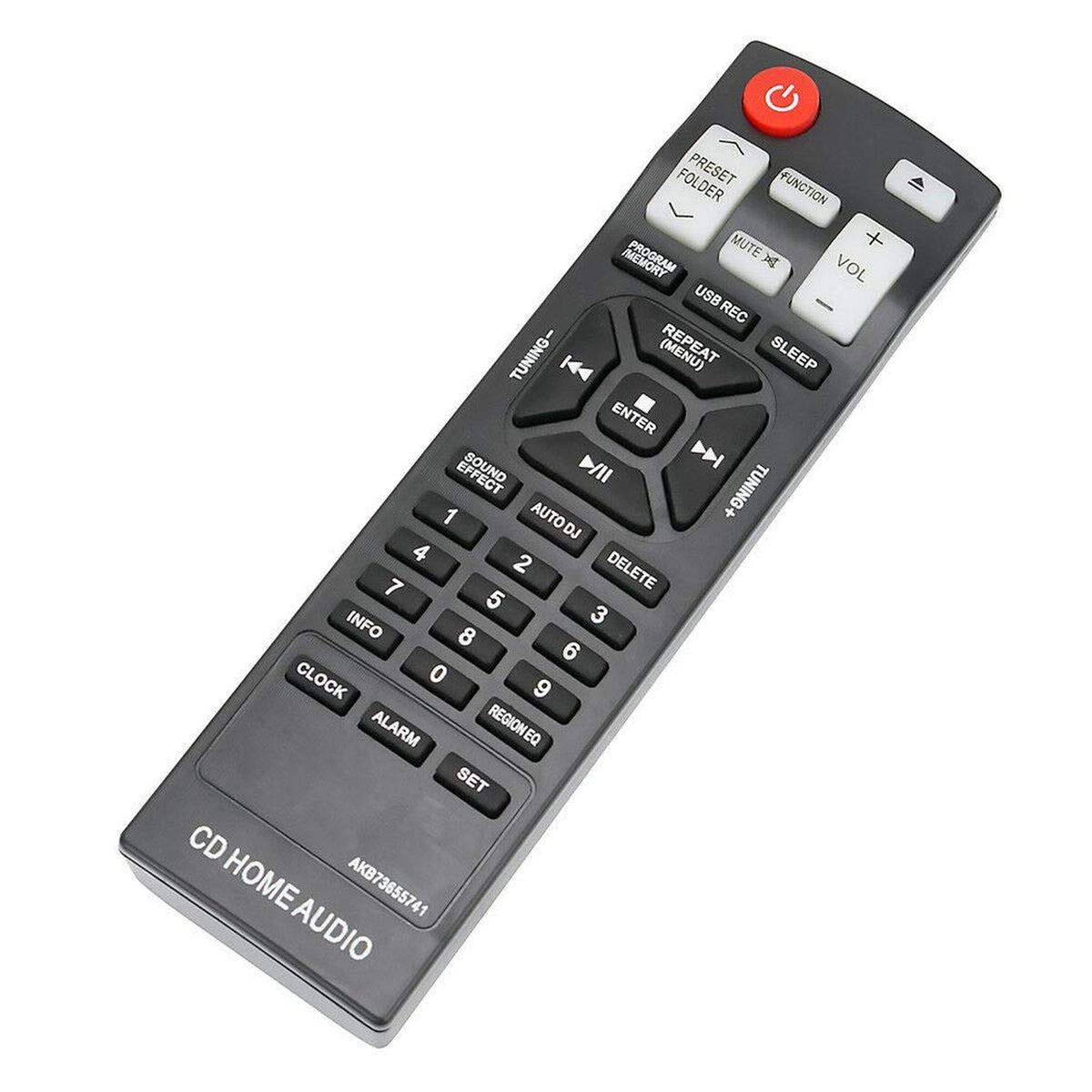 New Replacement Remote AKB73655741 for CD Home Audio Mini Hi-Fi System LG CM4550 CMS4550W CM4350