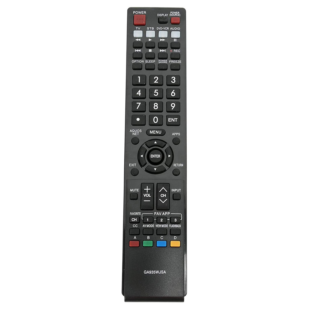 New Replacement Remote Control for GA935WJSA Sharp AQUOS LED HDTV TV LC-70LE734U LC-40LE830U LC40LE830UN LC46LE830UN LC52LE830UN LC60LE830UN