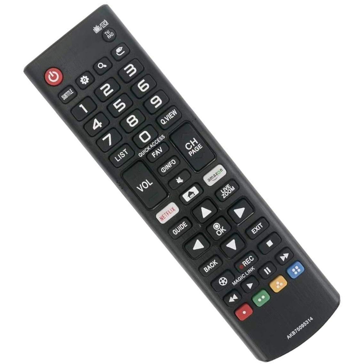 New AKB75095314 Replace Remote Control for LG Smart LED HDTV TV with Netflix & Amazon 43UJ6300 49UJ6300 55UJ6300 65UJ6300