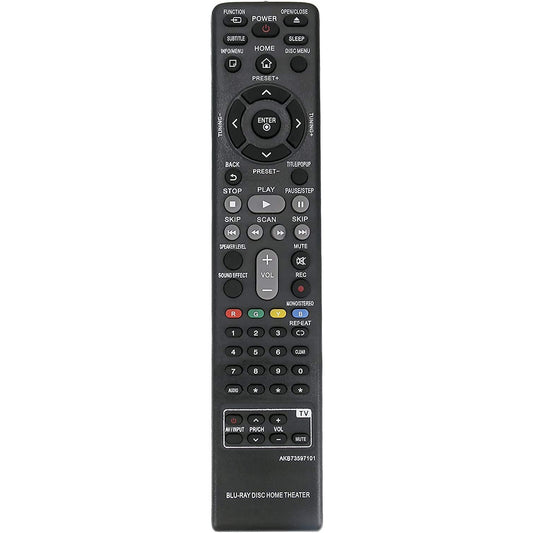 New AKB73597101 Replace Remote Control fit for LG BLU-RAY DISC DVD Player/Home Theater System BH4120S S42S2-S S42S1-W BH4120
