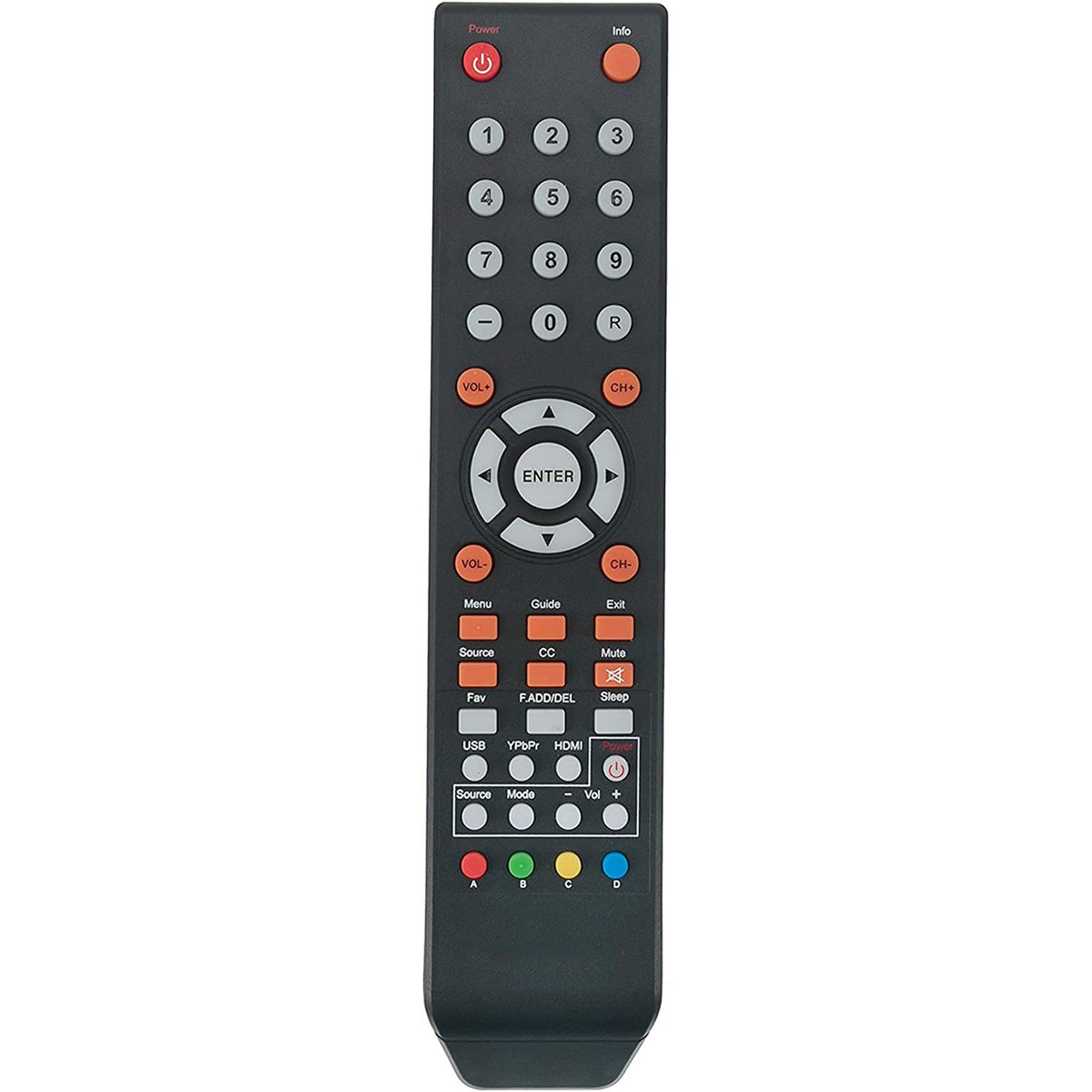 New 8142026670003C Replacement Remote for Sceptre 4K C550CV-UMR E168WV-SS U435CV-UMR