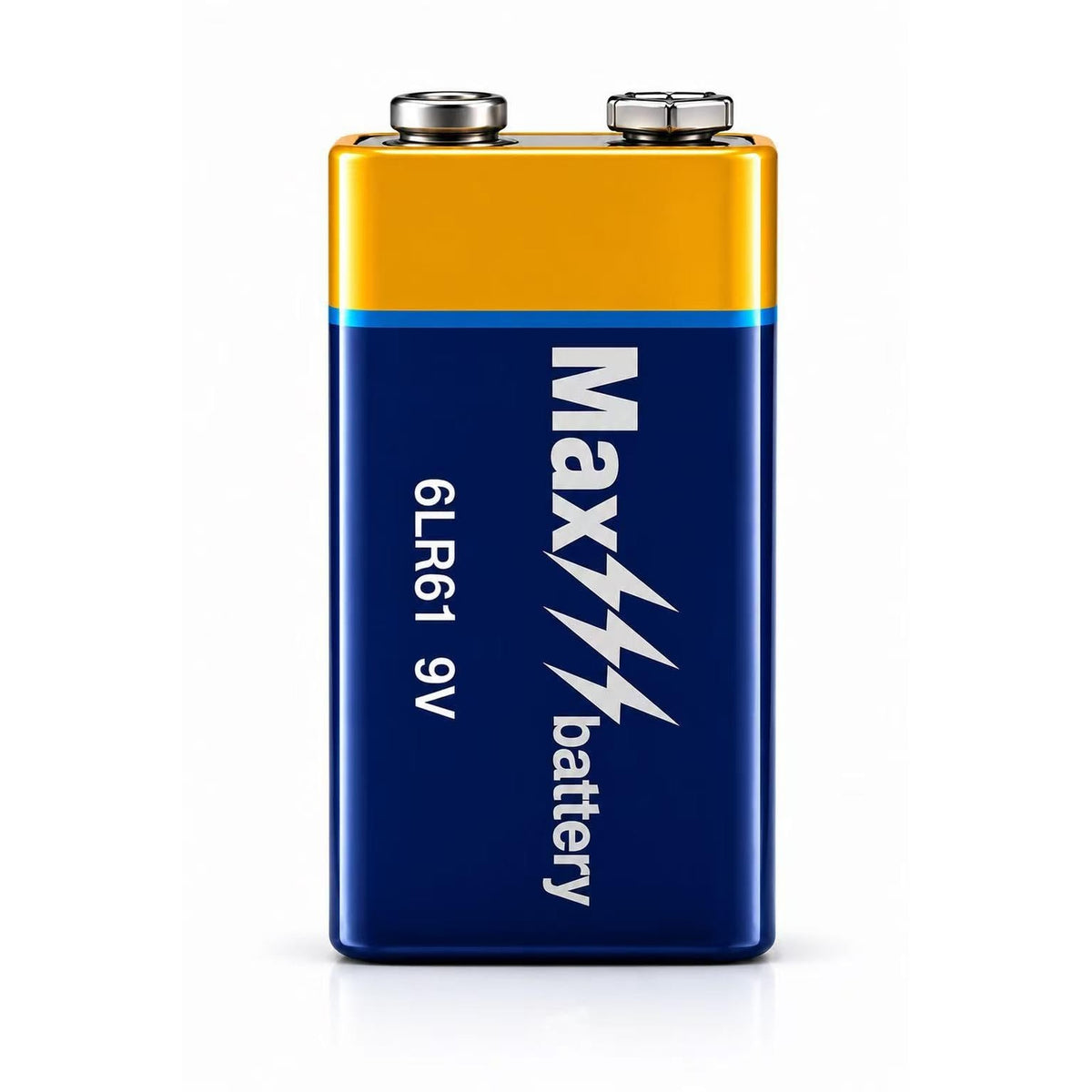 Besia (4 Pack) Max Battery 9V Alkaline Battery, Ultra Long-Lasting Power, Leak-Resistant, Non-Rechargeable 9 Volt Battery for Smoke Alarms, Microphones, Multimeters, Toys & Household Devices