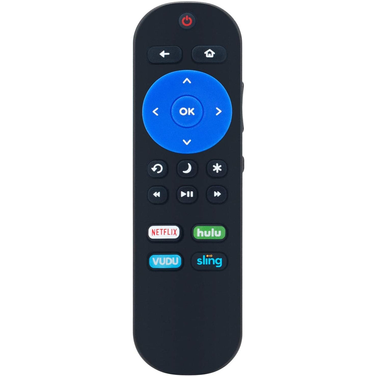 New Replaced Remote for Element Roku TV with Netflix Hulu Vudu Sling