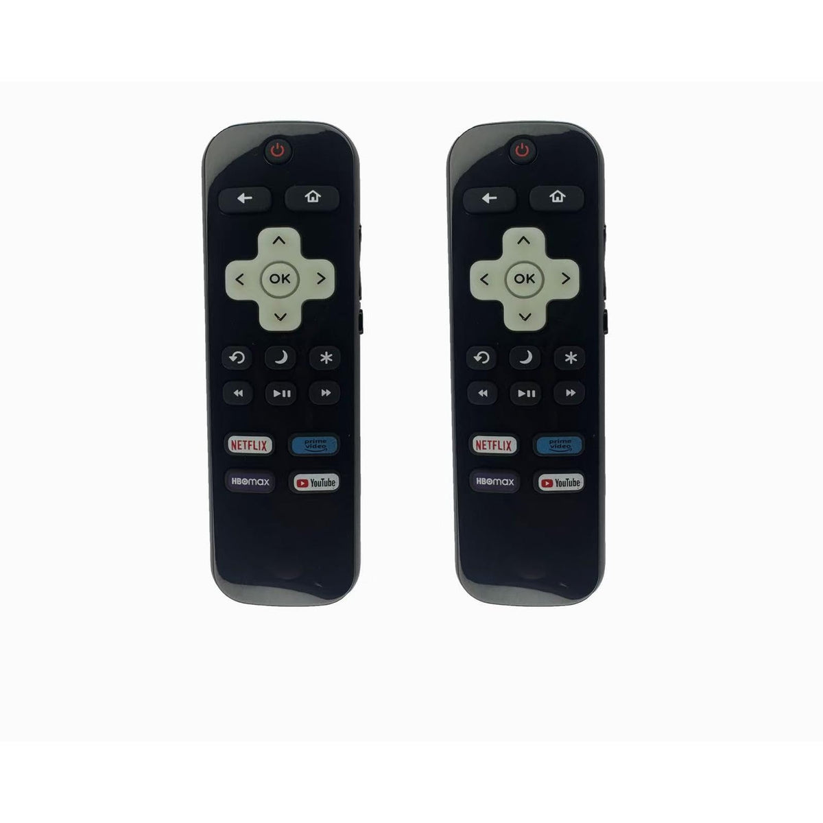 BESIA [Glow in The Dark] (Pack of 2) Replacement-Remote-Control for Roku-TV,Compatible for TCL Roku/Hisense Roku/Onn Roku/Philips Roku Smart TVs(Not for Stick and Box) TCL TV 91