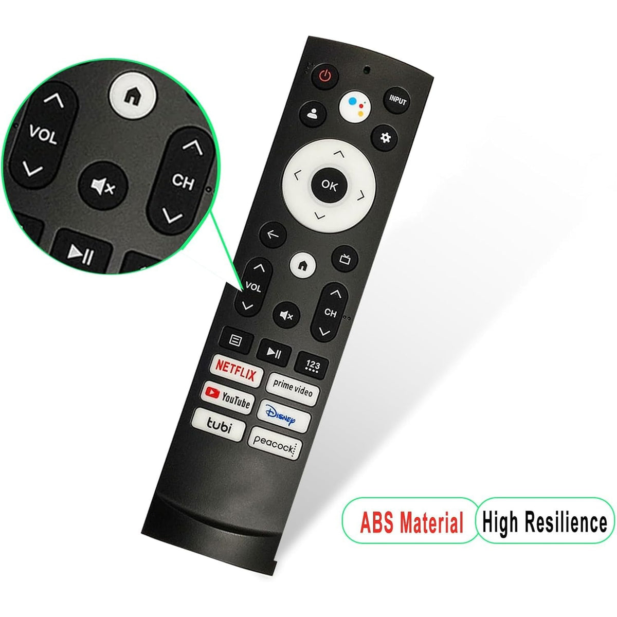 (2 Pack) ERF3M90H IR Replacement Remote Control for Hisense Google TV and Hisense Android TV (No Voice Function)