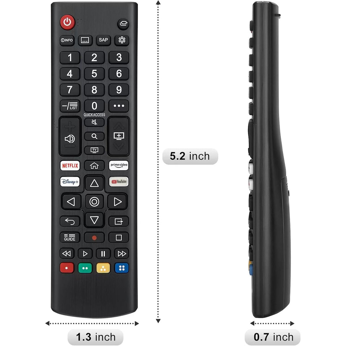 2 Packs of BESIA New Remote Compatible with LG LED OLED LCD Smart TV, 4K 8K UHD HDTV Smart TV,