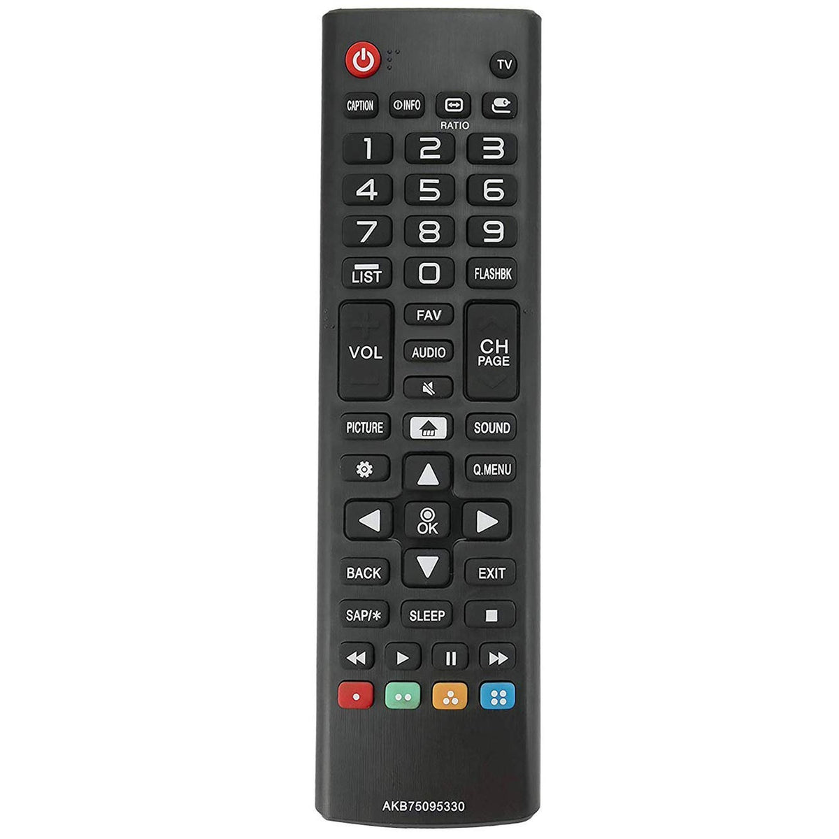 New AKB75095330 Replacement Remote Control Applicable for LG TV 24LH4830 43LJ5000 32LJ500B 43LJ500M 28LJ400B 28MT42DF 24LH4830-PU 28LJ430B