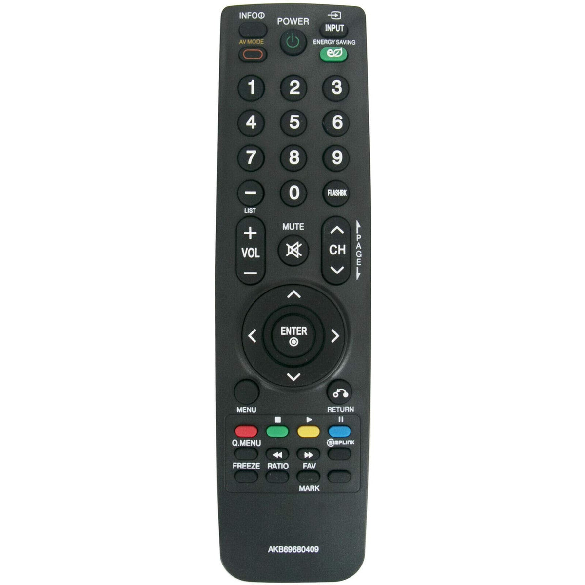 New AKB69680409 Replace Remote for LG LED LCD HD TV Compatilbe with 50PQ20-UA 50PQ30-UA 42PQ20-UA 42PQ30-UA 42PQ30C-UA