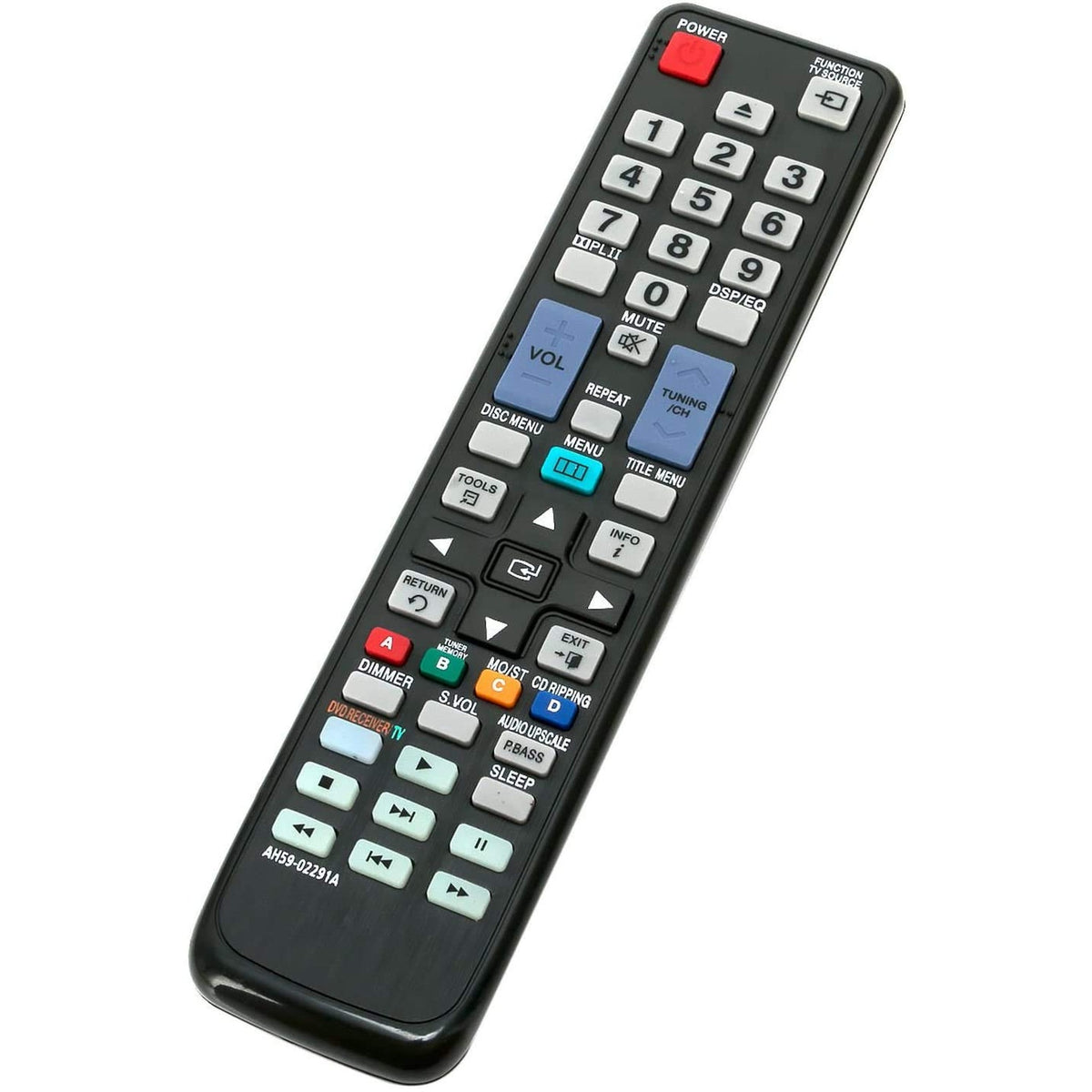 New AH59-02291A Remote Replacement for Samsung Blu-ray Disc Player AH5902291A HT-C450 HT-C453 HT-C455 HT-C460 HT-C463 HT-C550 HT-C553 HT-C555 HT-C650W HT-C653W HT-C655W