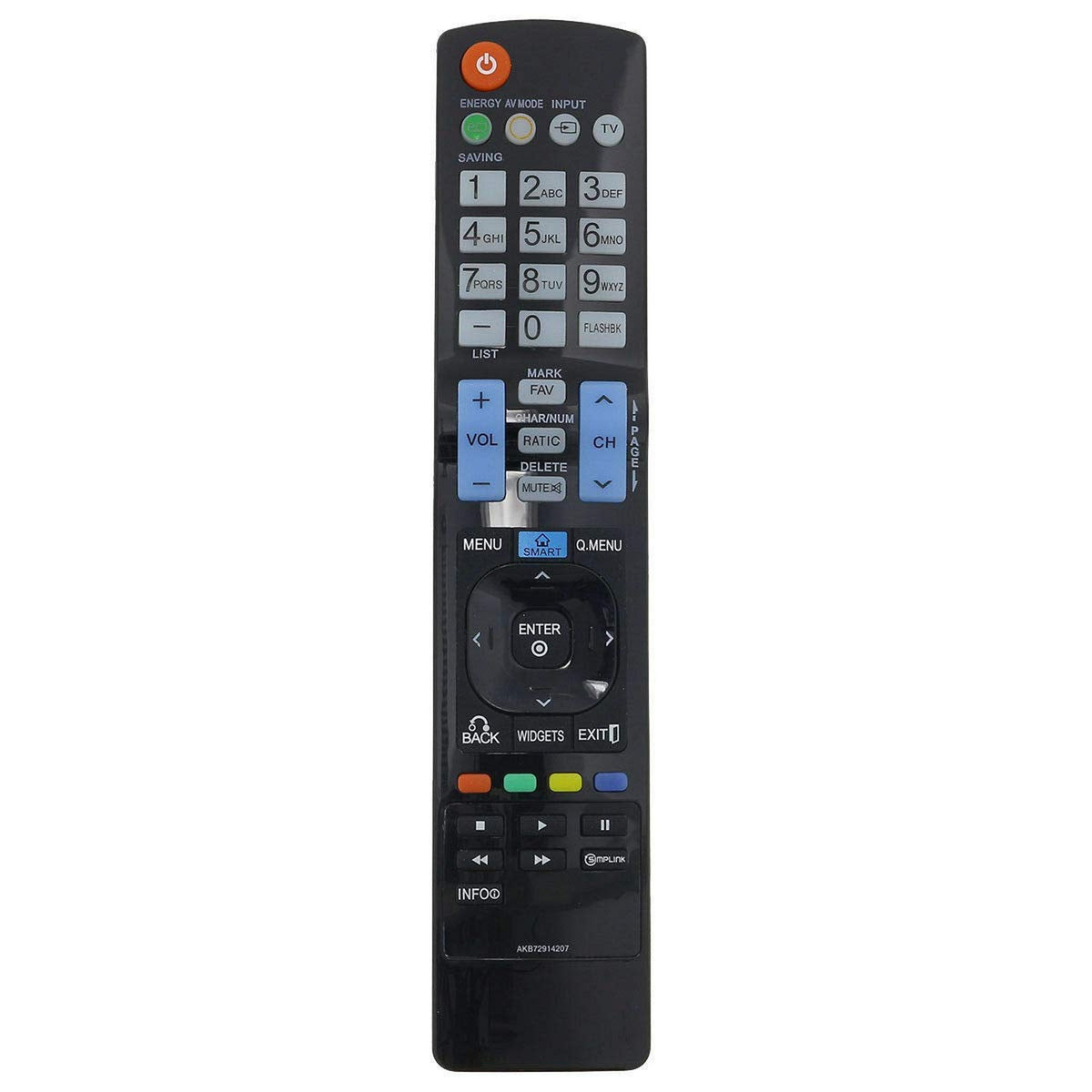 New AKB72914207 Replace Remote Control Applicable for LG TV 50PJ350C 32LD550 42LD550 46LD550 52LD550 47LD650 55LD650 32LD550UB 42LD550UB 46LD550UB 52LD550UB 55LD650UA 47LD650UA 50PJ350CUB