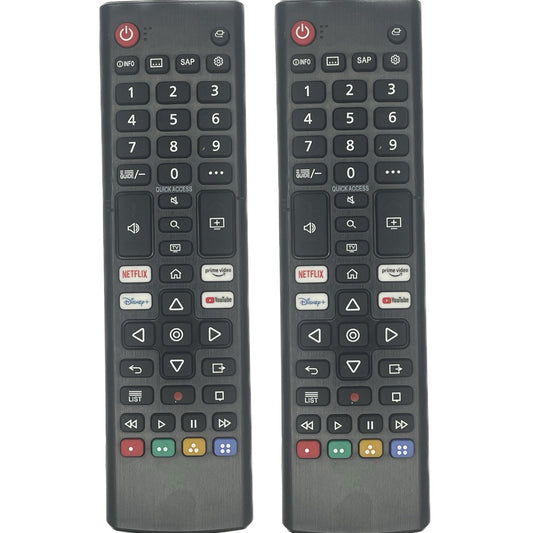 BESIA 2 Packs of Remote Control Compatible with LG LED OLED LCD Smart TV, 4K 8K UHD HDTV Smart TV with Netflix, Prime Video, YouTube, Disney Keys