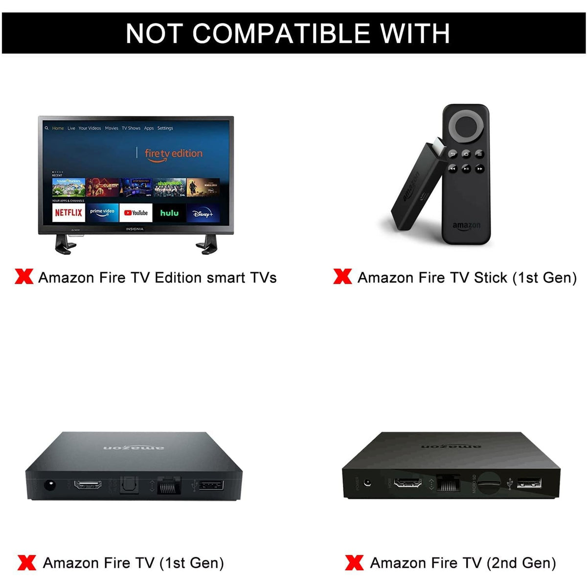 New L5B83G Voice Replaced Remote Fit for AMZ Fire Smart TV Stick 2nd Gen/3rd Gen/Lite/4K, Fire Smart TV 3rd Gen/Pendant Design, and Fire Smart TV Cube 1st Gen/2nd Gen