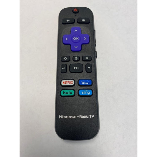 Original Hisense ROKU TV Remote Control Model RC-EL5 with Voice Command Compatible with RC-AL5, HU-RCRUS-22W and HU-RCRUS-20W (2019 and 2021),Includes Netflix, Hulu, Disney+ and Sling TV Shortcuts