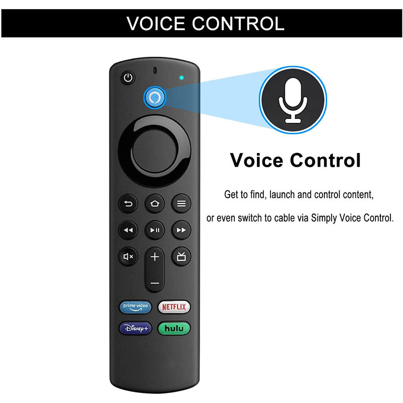 Voice Remote (3rd GEN) L5B83G with TV Replacement Controls fit for Amazon Fire TV Stick (2nd Gen, 3rd Gen, Lite, 4K)