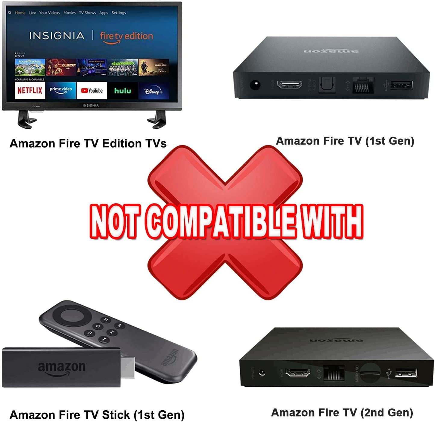 Replacement Voice Remote Control (2nd GEN) L5B83H with Power and Volume Control fit for Amazon 2nd Gen Fire TV Cube and Fire TV Stick,1st Gen Fire TV Cube, Fire TV Stick 4K, and 3rd Gen Amazon Fire TV