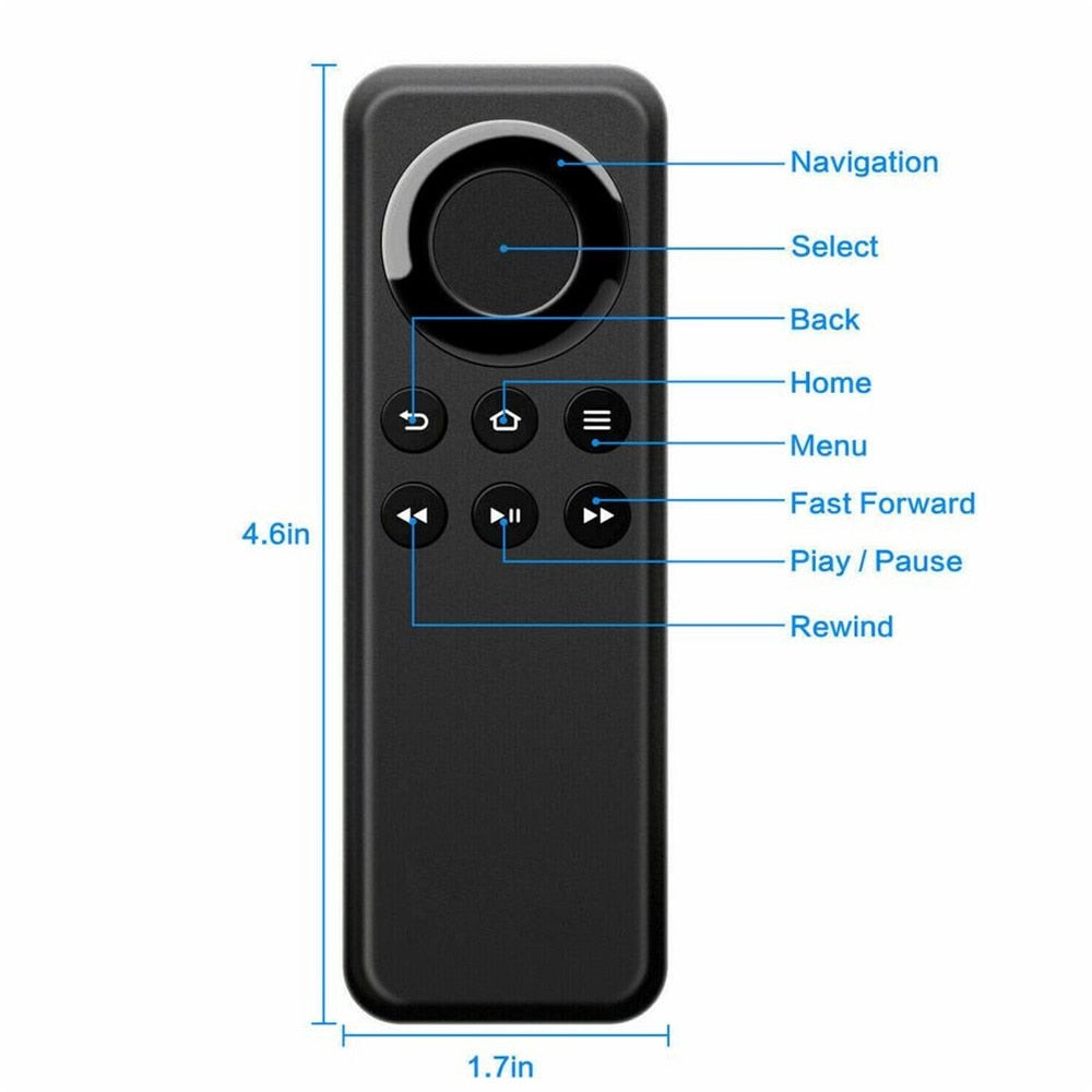 CV98LM Replacement Remote Control Compatible with Amazon Fire TV Stick and Amazon Fire TV Box Without Voice Function