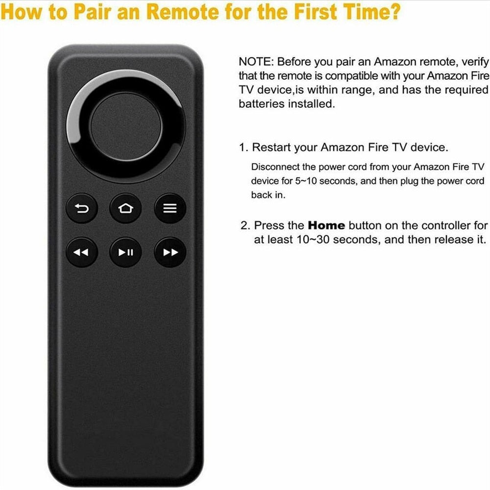 CV98LM Replacement Remote Control Compatible with Amazon Fire TV Stick and Amazon Fire TV Box Without Voice Function