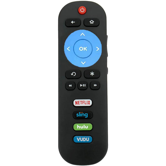 RC280 Replacement Remote Applicable for All TCL Roku TV with Netflix Sling Hulu Vudu Key 55UP120 32S4610R 50FS3750 32FS3700 32FS4610R 32S800 32S850 32S3850 48FS3700 55FS3700 65S405 43S405 49S405 40S3800