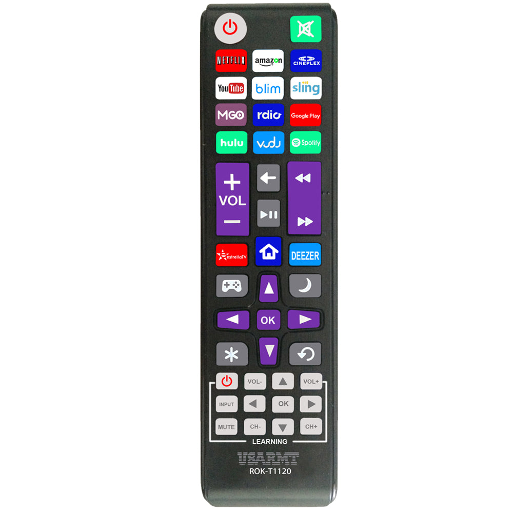 New Universal Remote fit for All Roku TV(JVC/RCA/Philips/Element/LG/TCL and More), Roku Box/Player/Express, Bose Wave I/II/III/IV and Apple 1/2/3 Generations [NOT for Roku Stick]